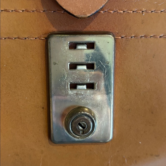 Vintage briefcase topgrain cowhide doctor’s bag Cooper Weeks made in Canada - Picture 13 of 17